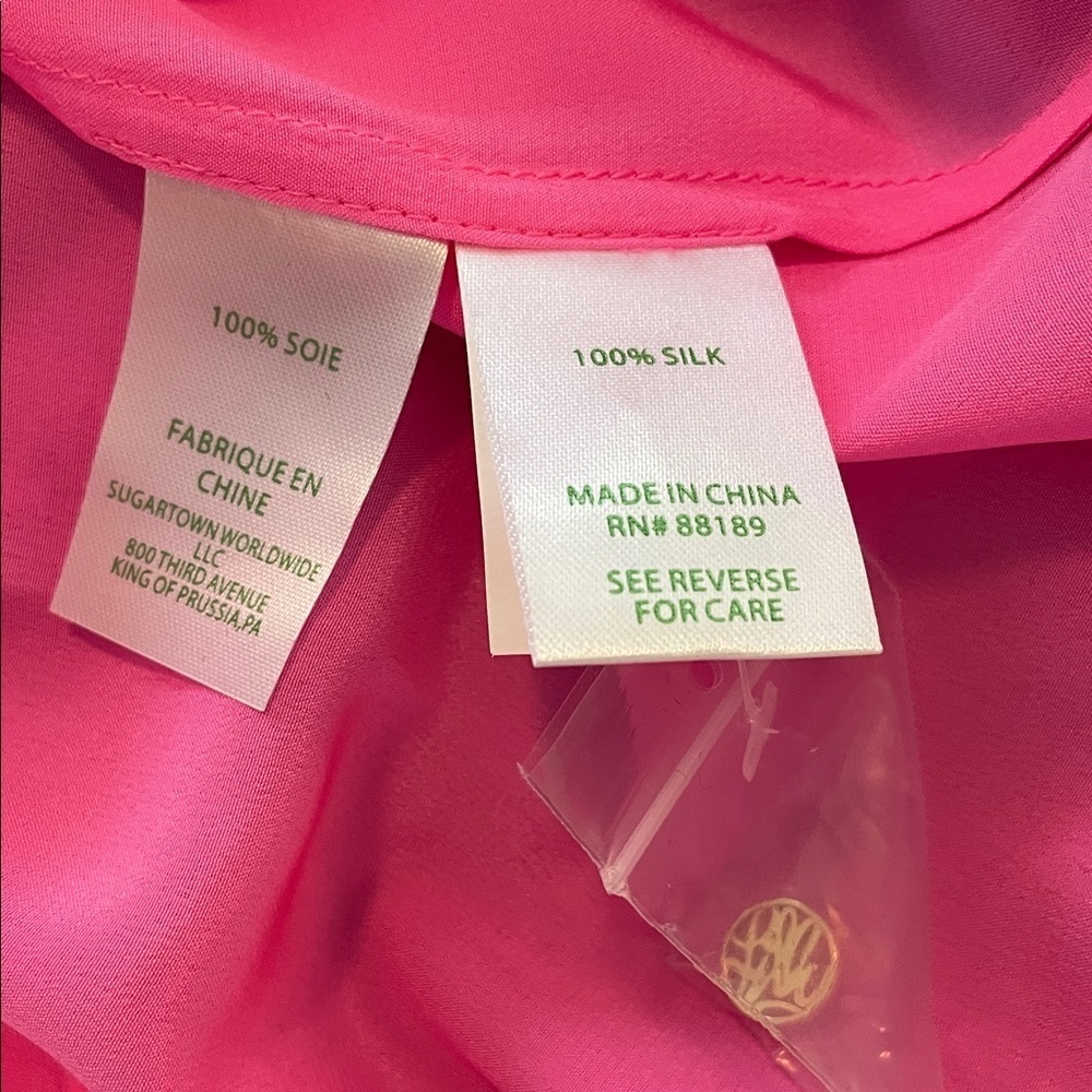 Lilly Pulitzer Pink Sunset Elsa Top NWT - Picture 8 of 10